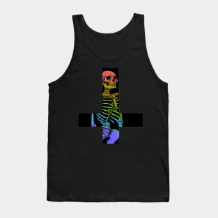 rainbow skeleton Tank Top